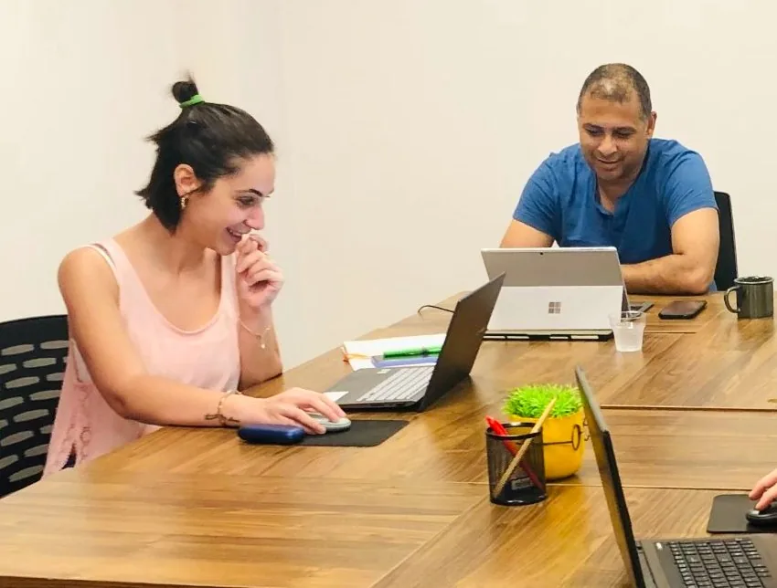The Moren Akademi team's work desk
